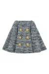 Balmain Space-dyed Cotton-blend Miniskirt