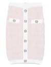 Balmain Tweed Skirt In Pink