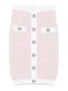 Balmain Tweed Skirt With Lurex Thread In Nude