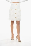Balmain Mini Skirt In White