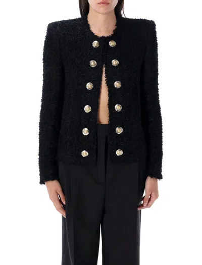 BALMAIN BALMAIN EDGE-TO-EDGE SILKY TWEED JACKET