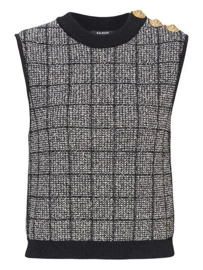 Balmain Tweed Tank Top