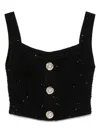 Balmain Black Tops - Vests & Tank Tops Women