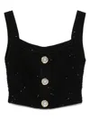Balmain Black Tops - Vests & Tank Tops Women In Black