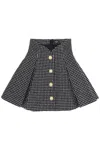 Balmain Tweed Tulip Mini Skirt In Multicolor