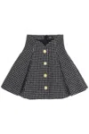 Balmain Tweed Tulip Mini Skirt In Multicolor