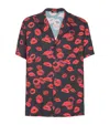 Balmain Kiss-print Shirt In Black