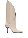 Balmain Twist Boots In Neutral