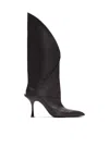 Balmain Twist Heeled Leather Boots In Multi