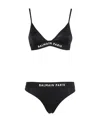 Balmain Two-piece Bikini Set In Black