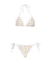 Balmain Triangle Bra Bikini In White
