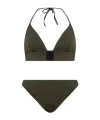 Balmain Logo Patch Bikini In Black