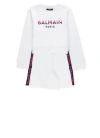 BALMAIN TWO-PIECE SUIT WITH LOGO