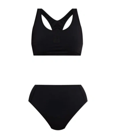Balmain Two-piece Swimsuit In Black