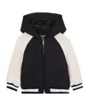 Balmain Two-tone Hooded Jacket In Black