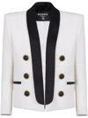 Balmain Long-sleeved Casual Jacket In White
