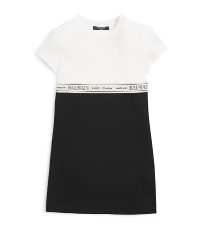 Balmain Kids' Two-tone T-shirt Dress In Multi