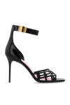 BALMAIN 'UMA' GLOSSY HEELED SANDALS