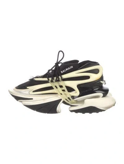 Pre-owned Balmain Unicorn Athletic Sneakers In Neutral