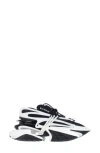 Balmain Unicorn Low Top Sneaker In Eab Noir/blanc