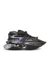 Balmain Unicorn Low Trainers With Earth And Stars Print In Black