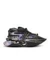 Balmain Unicorn Low Trainers With Earth And Stars Print In Black