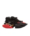 Balmain Unicorn Low-top Trainers In Neoprene And Leather In Black