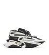 Balmain White And Black Unicorn Sneakers In Black