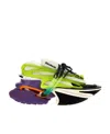 Balmain Unicorn Low-top Sneakers In Green