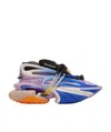 Balmain Unicorn Low-top Trainers In Neoprene And Leather In Multicolor
