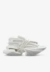 Balmain 'unicorn' White Sneakers With With Embossed Logo On The Side In White