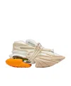 Balmain Beige Unicorn Chunky Sneakers In Nude