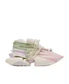Balmain Unicorn Panelled-design Sneakers In White