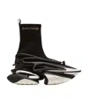 Balmain Unicorn Round Head High Upper Board Shoes In Black