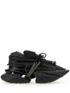 Balmain Neoprene And Leather Low-top Unicorn Sneakers In Black