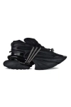 Balmain Black Leather Unicorn Low-top Sneakers In 0pa Noir