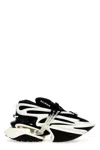 Balmain Unicorn Low Sneakers - Leather - Black In White