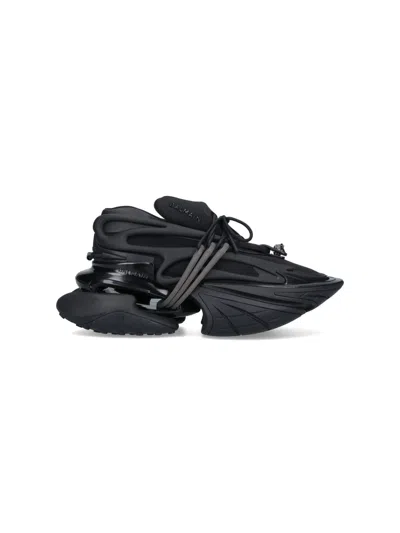 Balmain Unicorn Sneakers In Black