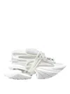 Balmain Unicorn Trainers In Neoprene And Leather In Blanco