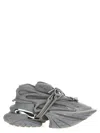 Balmain Unicorn Wave Fleece Sneakers In Gray
