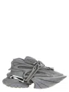 Balmain Unicorn Wave Fleece Sneakers In Gray