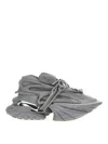 Balmain Unicorn Wave Fleece Sneakers In Grey