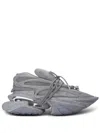 Balmain Unicorn Wave Fleece Sneakers In Grey
