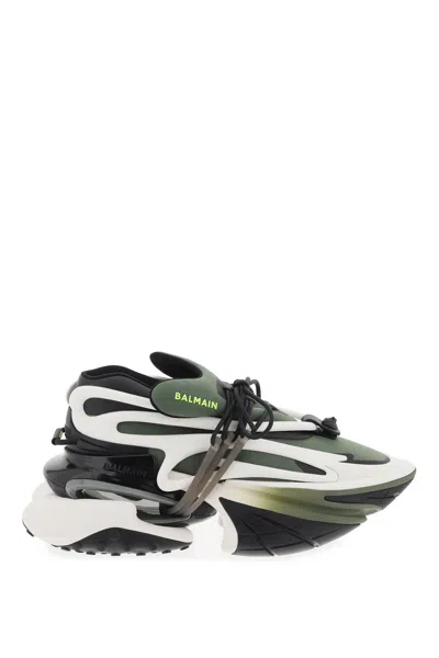 Balmain 'unicorn' Trainers In White,green