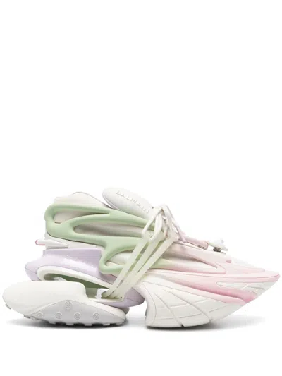 Pre-owned Balmain Unicorn Sneakers In White