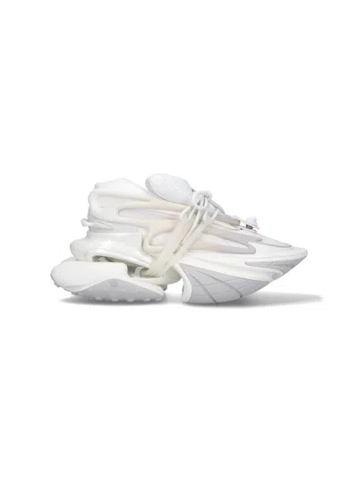 Balmain Unicorn Sneakers In White