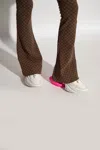 Balmain Unicorn Sneakers In Neoprene And Leather Color White And Pink In White