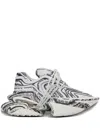 Balmain Unicorn Wave Sneakers In White