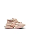 Balmain Low Top Sneakers With Chunky Rubber Sole In Nude