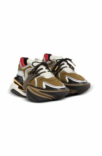Balmain Unicorn Wave Trainers In Brown